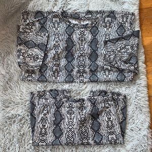 Fashion nova snake skin set